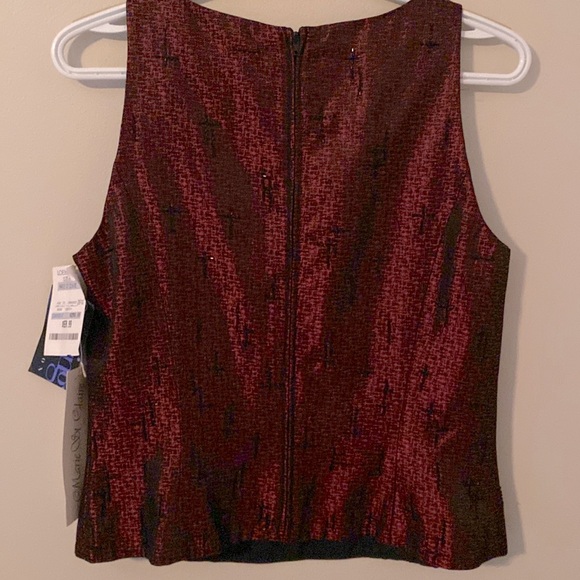 CLEARANCE ✨ Marie St Claire Brocade Beaded Top VTG - Picture 3 of 10